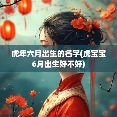 蛇年六月出生的名字(虎宝宝6月出生好不好)