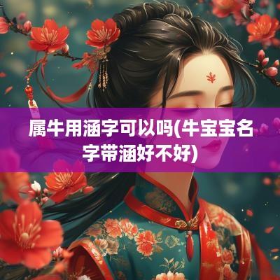 属牛用涵字可以吗(牛宝宝名字带涵好不好)