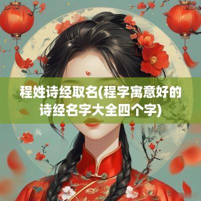 程姓诗经取名(程字寓意好的诗经名字大全四个字)