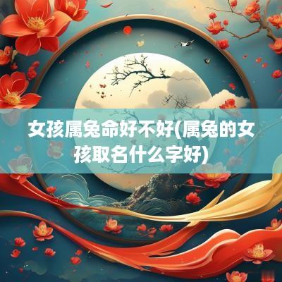 女孩属兔命好不好(属兔的女孩取名什么字好)