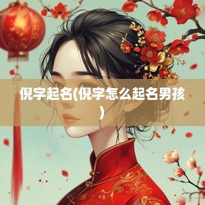 倪字起名(倪字怎么起名男孩)