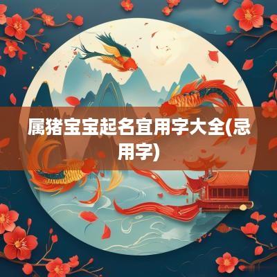 属猪宝宝起名宜用字大全(忌用字) 属猪宝宝起名宜用字大全(忌用字)