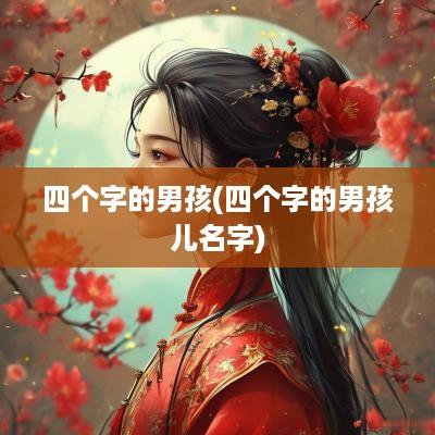 四个字的男孩(四个字的男孩儿名字)