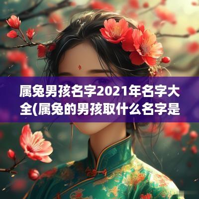 属兔男孩名字2025年名字大全(属兔的男孩取什么名字是最好的)