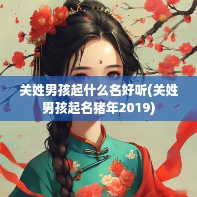 关姓男孩起什么名好听(关姓男孩起名猪年2019)