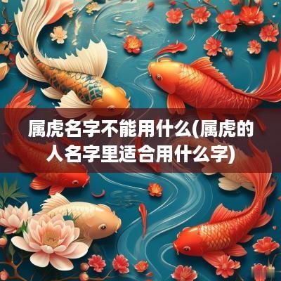 属虎名字不能用什么(属虎的人名字里适合用什么字)
