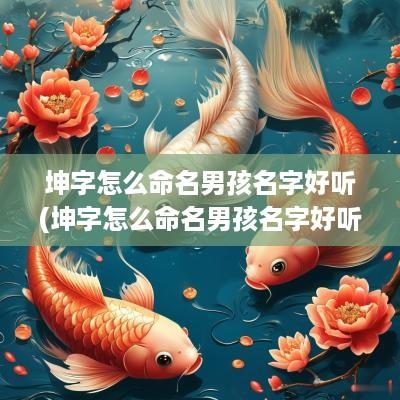 坤字怎么命名男孩名字好听(坤字怎么命名男孩名字好听点)