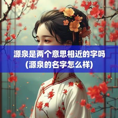 源泉是两个意思相近的字吗(源泉的名字怎么样)