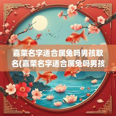 嘉荣名字适合属兔吗男孩取名(嘉荣名字适合属兔吗男孩怎么取)