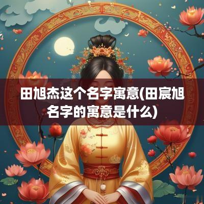 田旭杰这个名字寓意(田宸旭名字的寓意是什么)