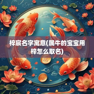 梓宸名字寓意(属牛的宝宝用梓怎么取名)