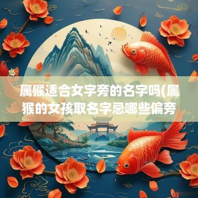 属猴适合女字旁的名字吗(属猴的女孩取名字忌哪些偏旁和部首)