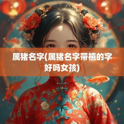 属猪名字(属猪名字带禧的字好吗女孩)