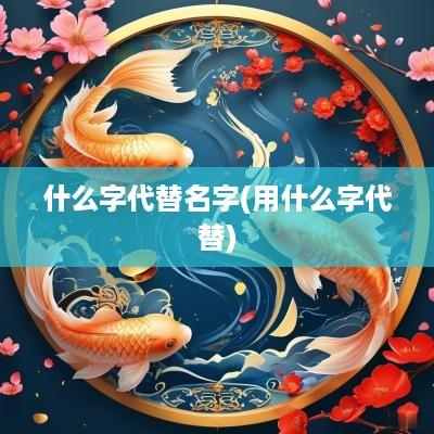 什么字代替名字(用什么字代替)
