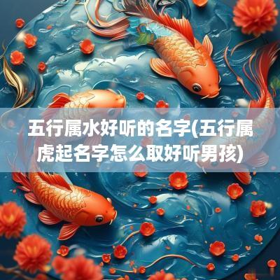 五行属水好听的名字(五行属虎起名字怎么取好听男孩)