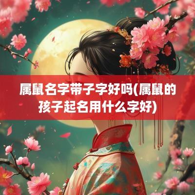 属鼠名字带子字好吗(属鼠的孩子起名用什么字好)