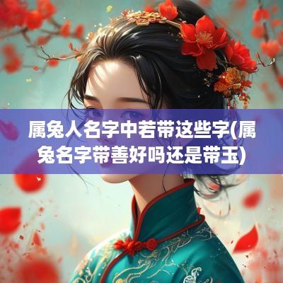 属兔人名字中若带这些字(属兔名字带善好吗还是带玉)