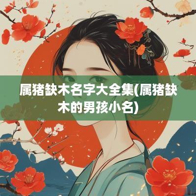 属猪缺木名字大全集(属猪缺木的男孩小名)
