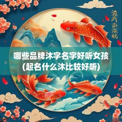 哪些品牌沐字名字好听女孩(起名什么沐比较好听)