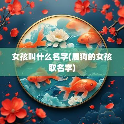 女孩叫什么名字(属狗的女孩取名字)