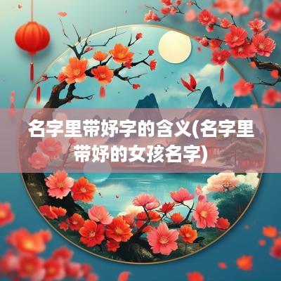 名字里带妤字的含义(名字里带妤的女孩名字)
