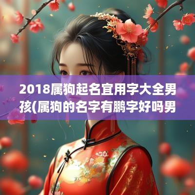 2018属狗起名宜用字大全男孩(属狗的名字有鹏字好吗男孩子)