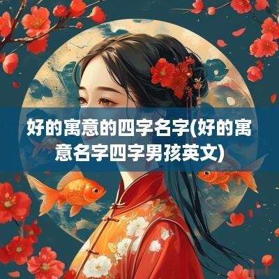 好的寓意的四字名字(好的寓意名字四字男孩英文)