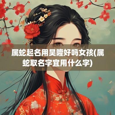 属蛇起名用昊隆好吗女孩(属蛇取名字宜用什么字)
