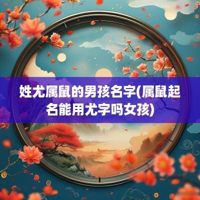 姓尤属鼠的男孩名字(属鼠起名能用尤字吗女孩)