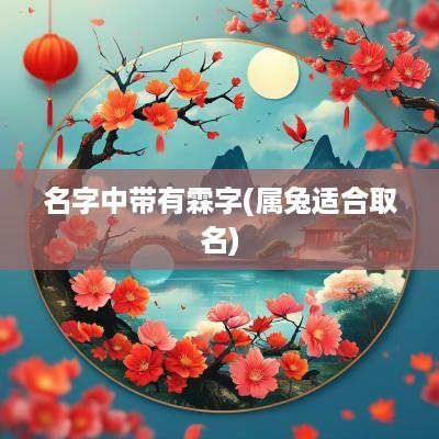名字中带有霖字(属兔适合取名)