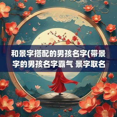 和景字搭配的男孩名字(带景字的男孩名字霸气 景字取名的男孩名字)