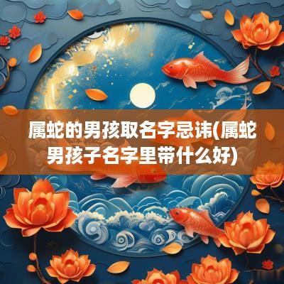 属蛇的男孩取名字忌讳(属蛇男孩子名字里带什么好)
