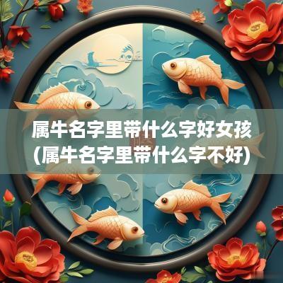 属牛名字里带什么字好女孩(属牛名字里带什么字不好)
