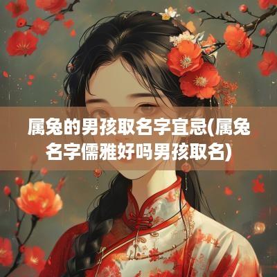 属兔的男孩取名字宜忌(属兔名字儒雅好吗男孩取名)