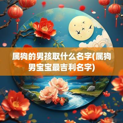 属狗的男孩取什么名字(属狗男宝宝最吉利名字)