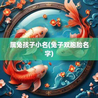 属兔孩子小名(兔子双胞胎名字)