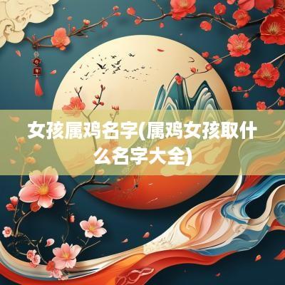 女孩属鸡名字(属鸡女孩取什么名字大全) 女孩属鸡名字(属鸡女孩取什么名字大全)