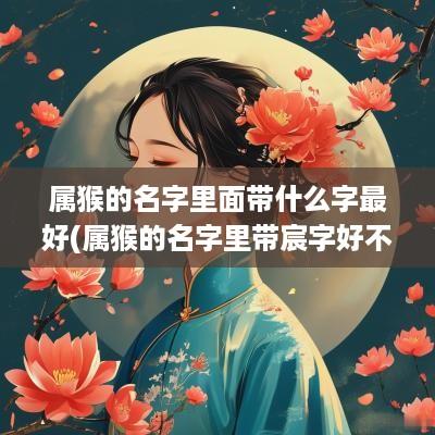 属猴的名字里面带什么字最好(属猴的名字里带宸字好不好)