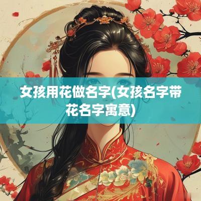 女孩用花做名字(女孩名字带花名字寓意)