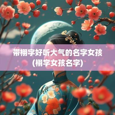 带栩字好听大气的名字女孩(栩字女孩名字)