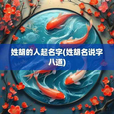姓胡的人起名字(姓胡名说字八道)