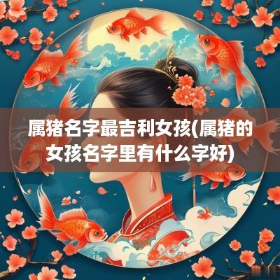 属猪名字最吉利女孩(属猪的女孩名字里有什么字好)