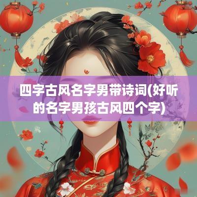四字古风名字男带诗词(好听的名字男孩古风四个字)