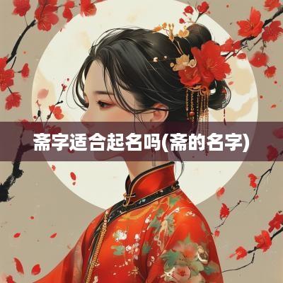 斋字适合起名吗(斋的名字)