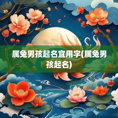 属兔男孩起名宜用字(属兔男孩起名)