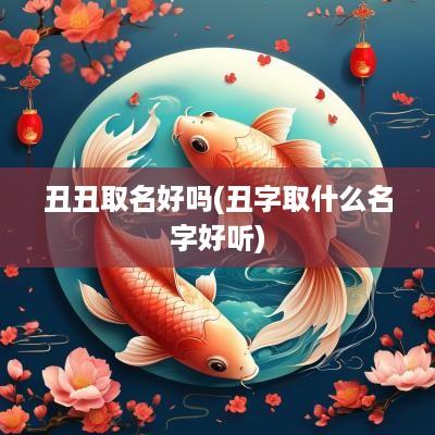 丑丑取名好吗(丑字取什么名字好听)