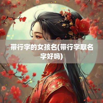 带行字的女孩名(带行字取名字好吗)