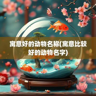寓意好的动物名称(寓意比较好的动物名字)