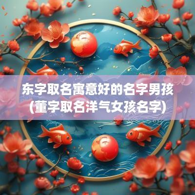 东字取名寓意好的名字男孩(董字取名洋气女孩名字)