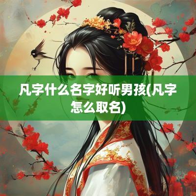 凡字什么名字好听男孩(凡字怎么取名)